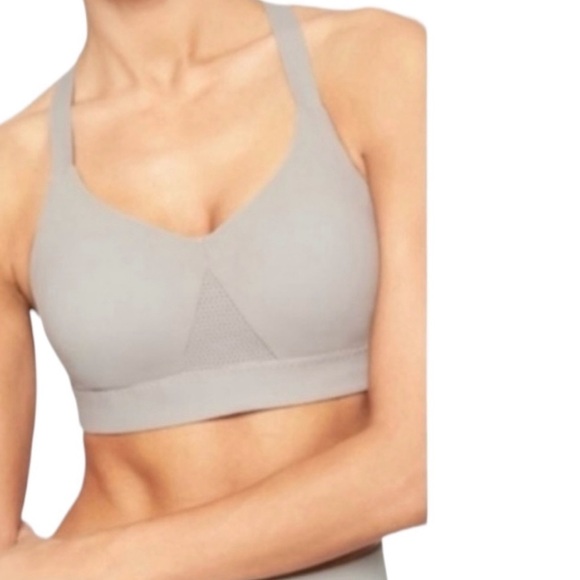 Athleta Gray Scalloped Sports Bra - Picture 5 of 7